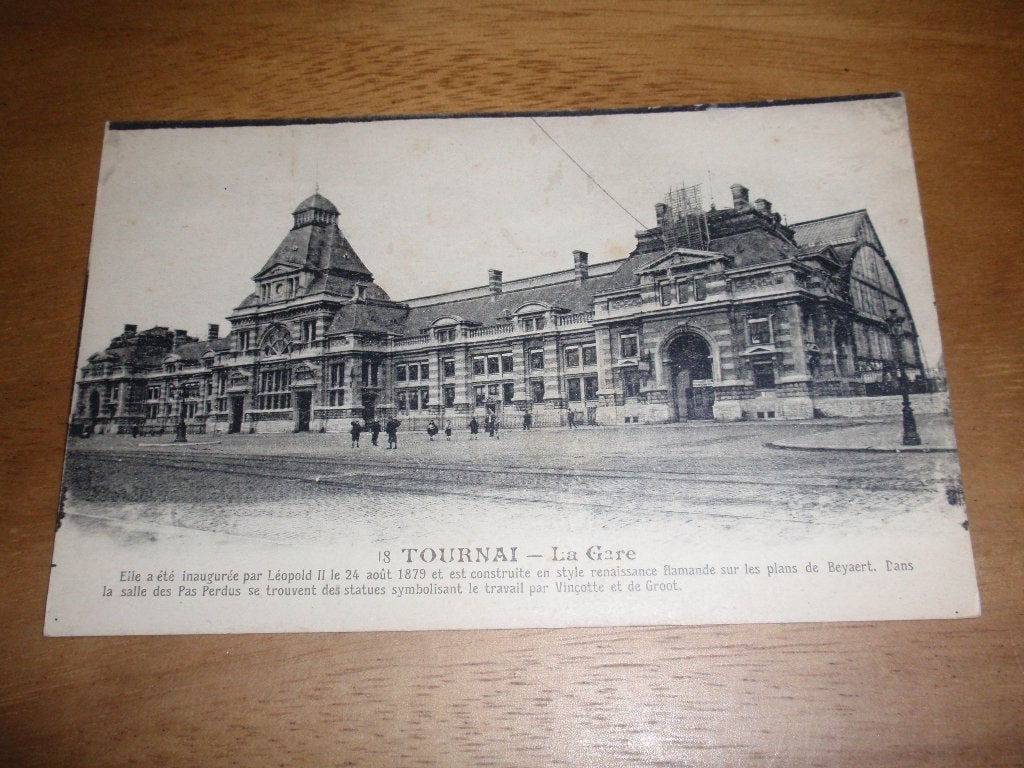 Station Doornik Tournai Belgie, Verzenden, Voor 1920, Ongelopen, Henegouwen