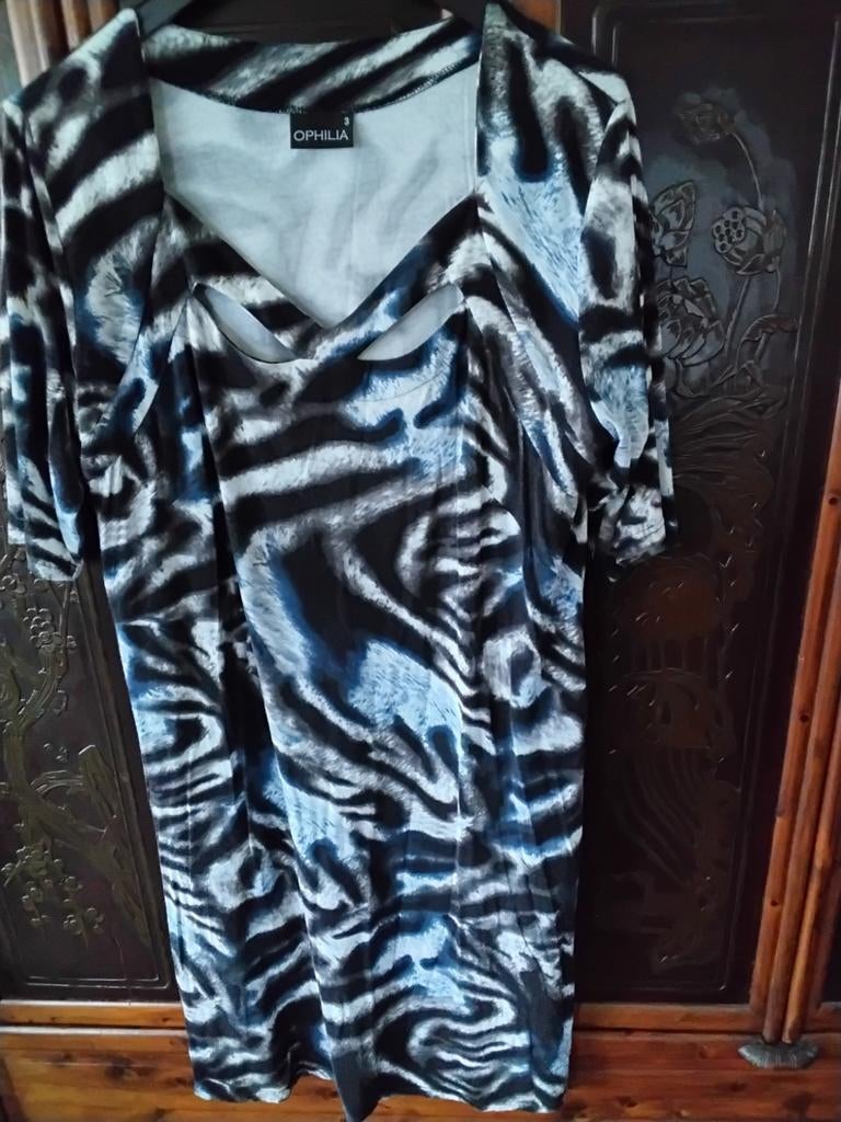 Ophilia, Kleding | Dames, Ophalen of Verzenden, Zo goed als nieuw, Zwart, Jurk