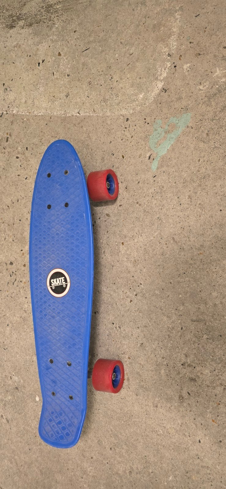 Blauw Penny Skateboard met Rode Wielen, Ophalen of Verzenden, Zo goed als nieuw, Skateboard
