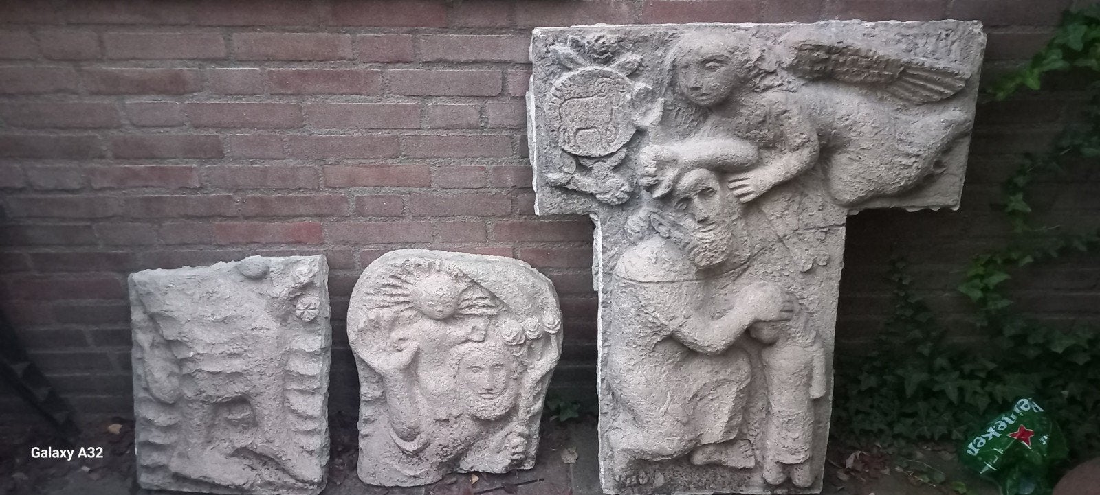 Wandstukken - Keramiek - Sint Christoffel en Abrahams Offer, Ophalen