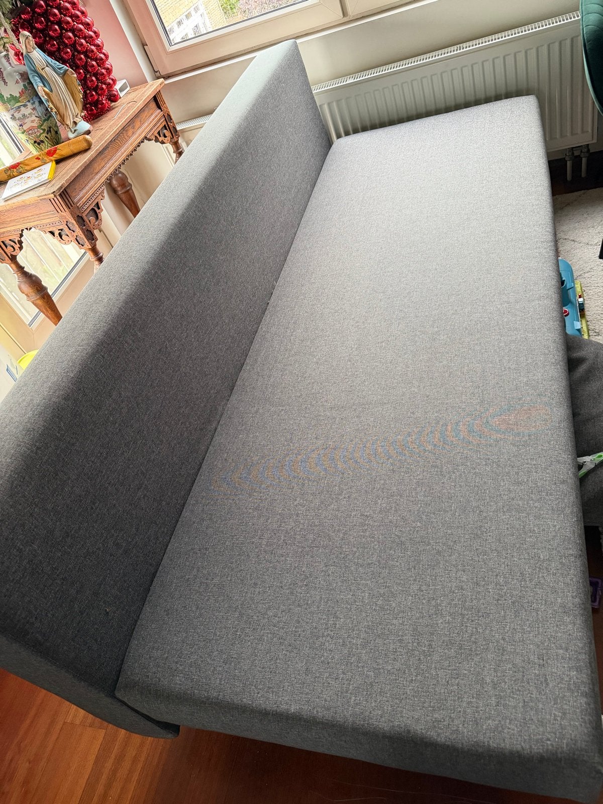 Grijze slaapbank - ikea, Huis en Inrichting, Ophalen, Eenpersoons, Zo goed als nieuw, Overige maten