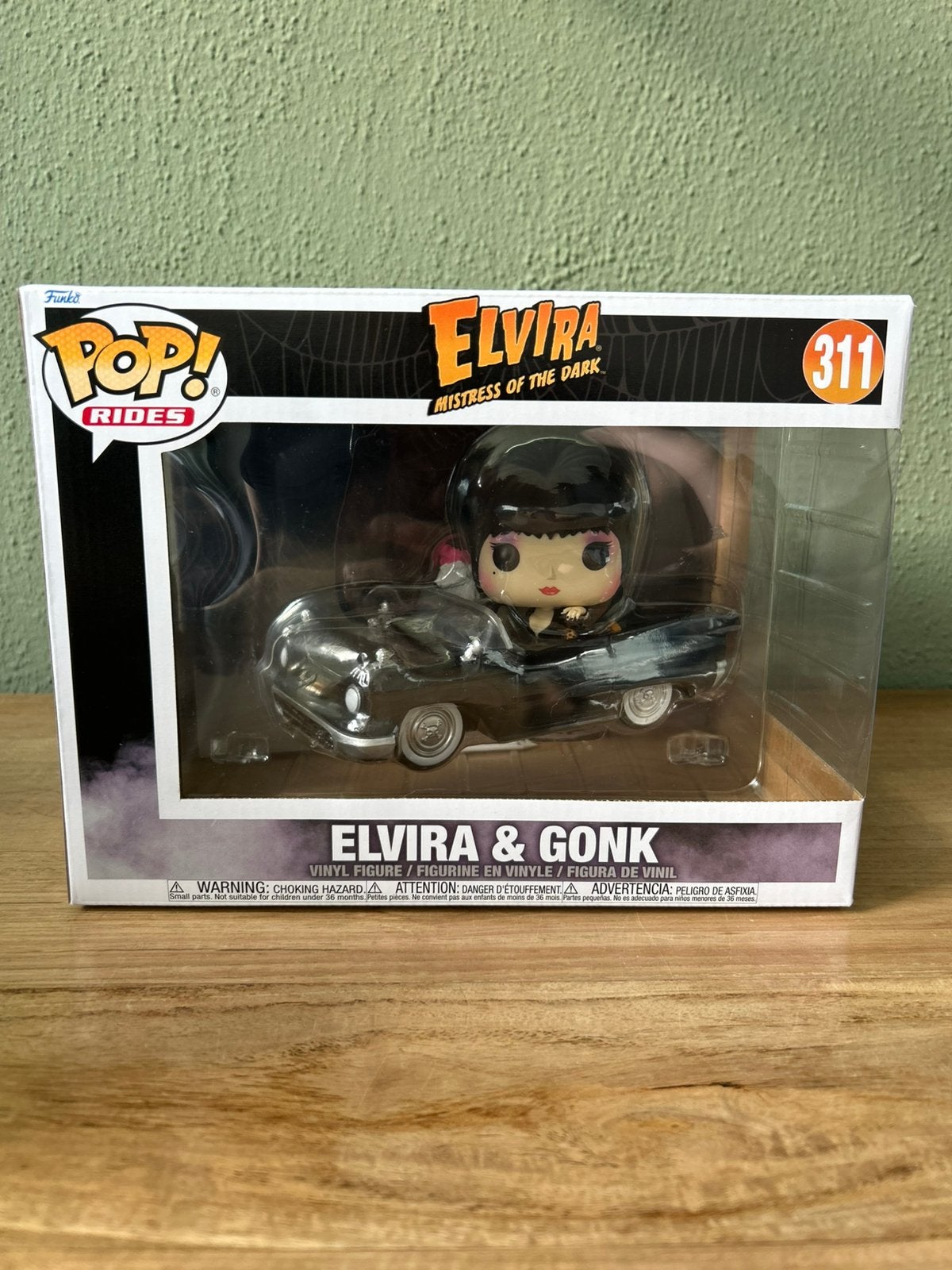 Funko Pop Rides Elvira & Gonk #311 Met Auto Nieuw, Verzamelen, Ophalen of Verzenden, Zo goed als nieuw