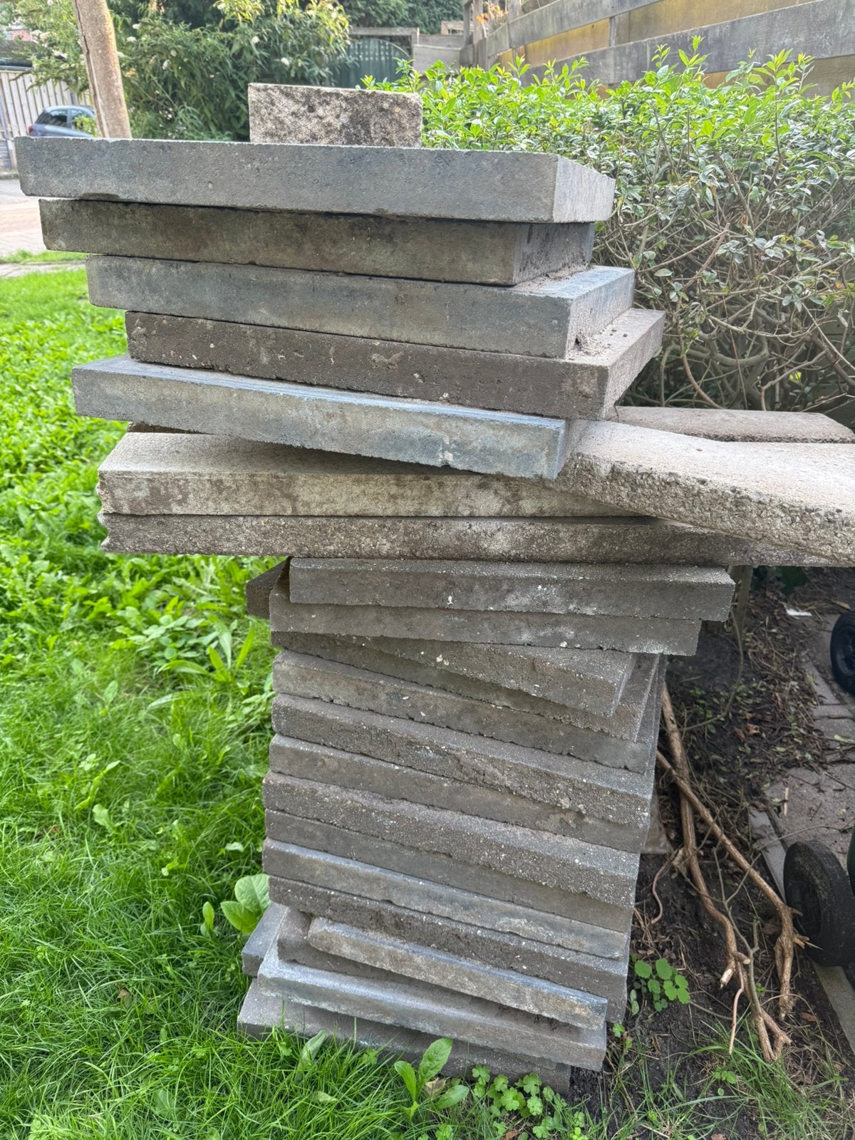 Betontegels, Gebruikt, Beton, Terrastegels, 5 tot 10 m²