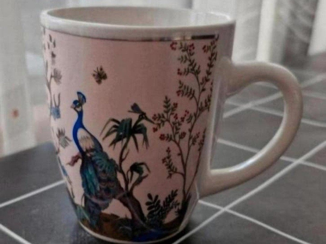 Beker met Vogel Design, Ophalen of Verzenden, Zo goed als nieuw, Overige stijlen, Kop(pen) en/of Schotel(s)