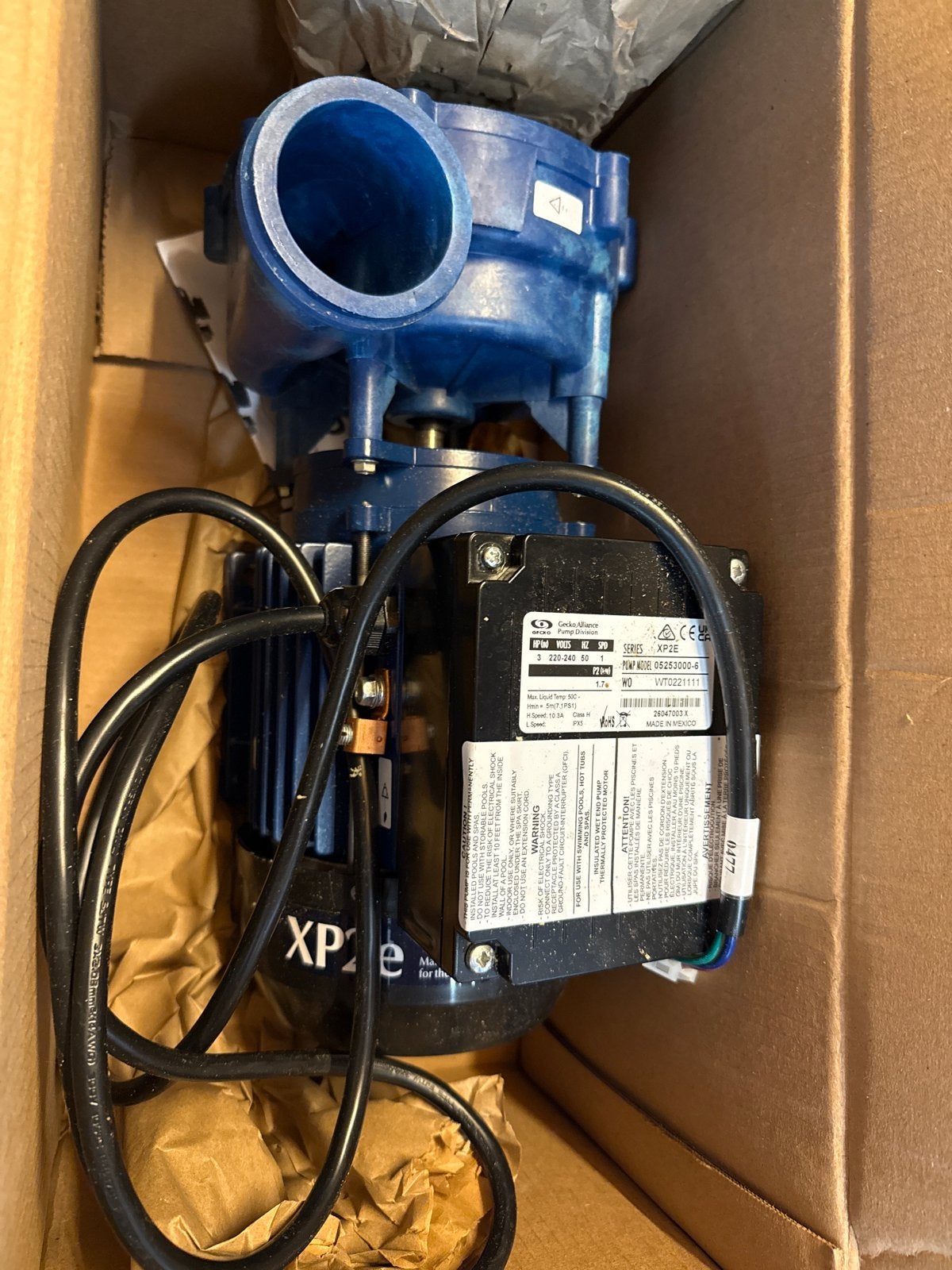 Gecko Alliance XP2E Zwembadpomp - Nieuw in doos, Tuin en Terras, Ophalen, Nieuw, Zwembadpomp