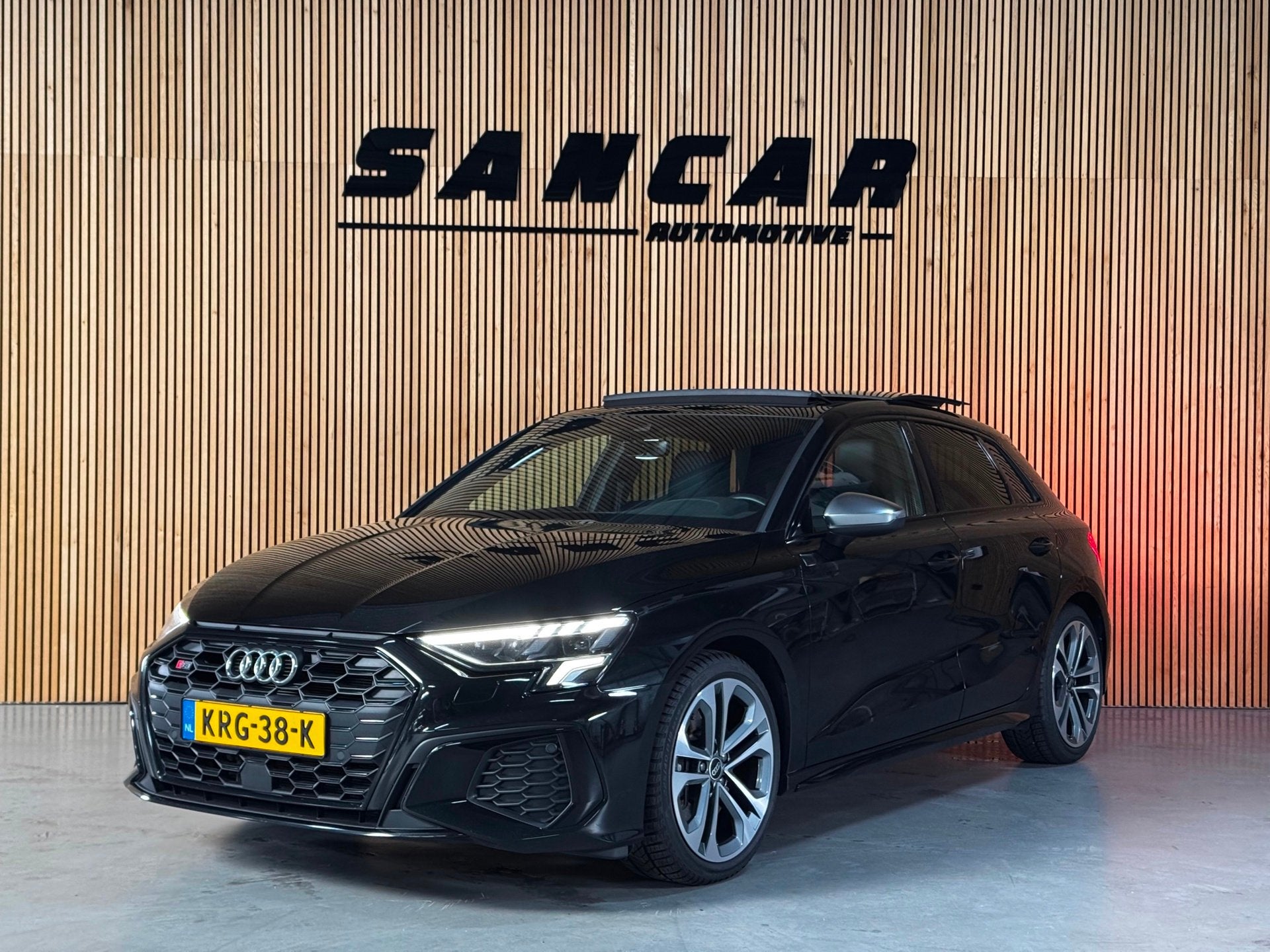 Audi S3 Sportback 2.0 TFSI quattro 310 PK PANO|AMBIENT|CRUIS, Auto's, Gebruikt, Zwart, 4 cilinders, 1984 cc