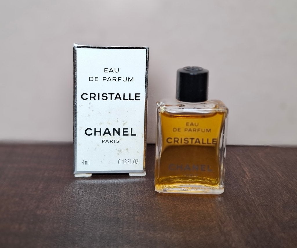 Chanel Cristalle vintage parfum miniatuur 4ML, Ophalen of Verzenden, Zo goed als nieuw, Miniatuur, Gevuld