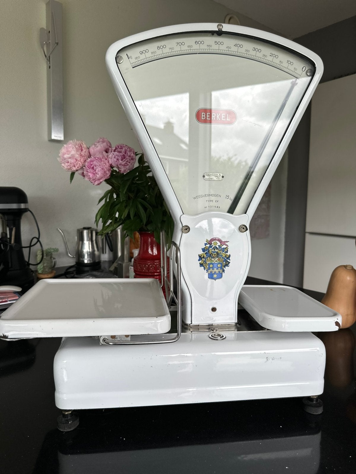 Antieke Berkel weegschaal jaren '60 - Decoratief in moderne, Ophalen, Gebruikt, Overige typen, Minder dan 50 kg