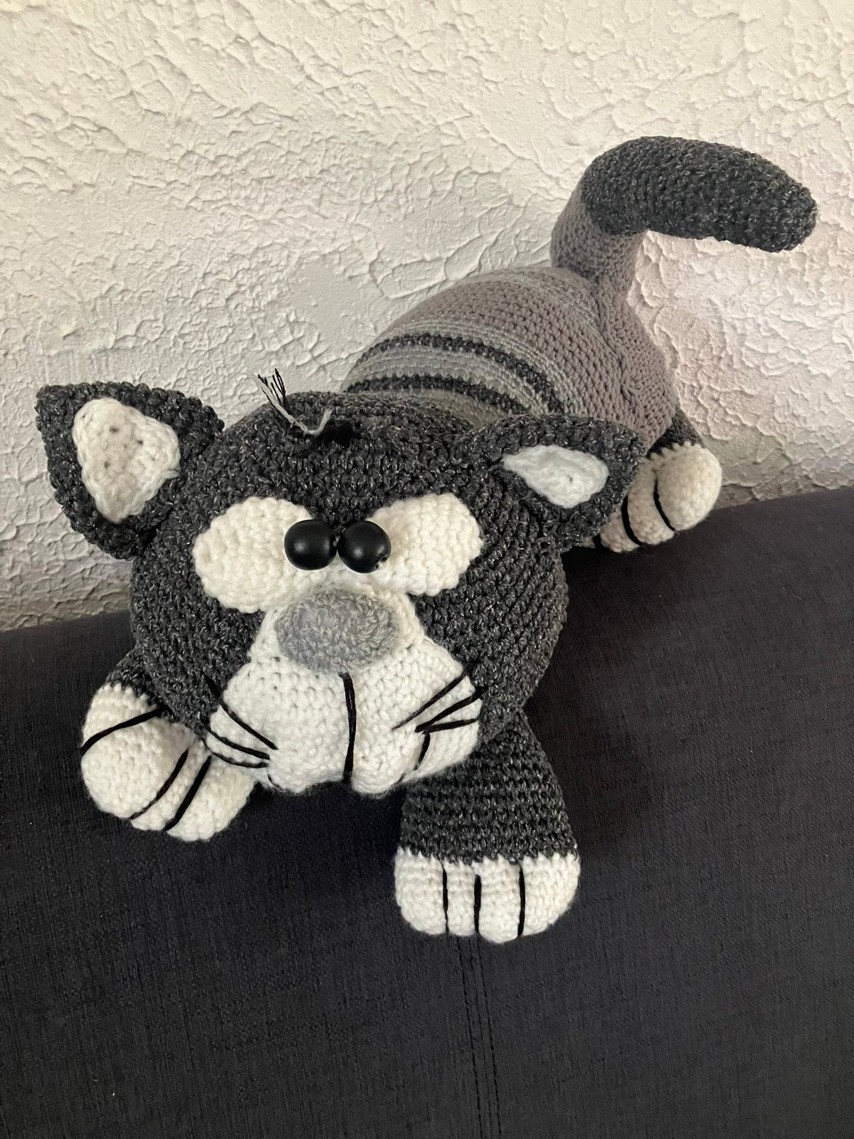 POES , KAT gehaakte knuffel, Handgemaakt, Nieuw, Ophalen of Verzenden, Kat