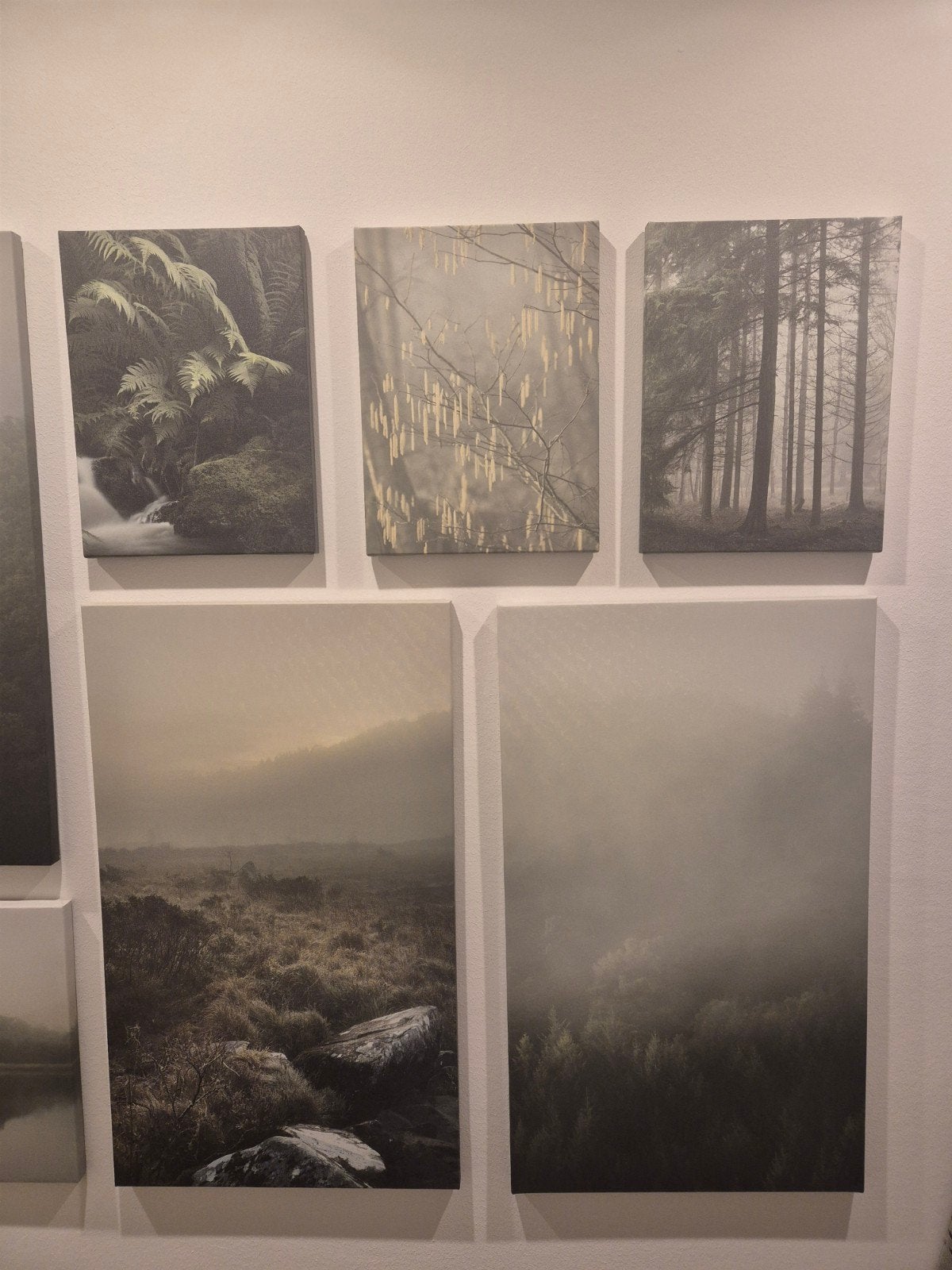 Set van 9 canvas IKEA Pjätteryd - mist in het bos, Ophalen, Zo goed als nieuw