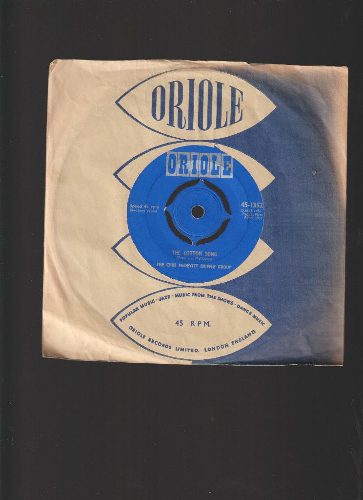 CHAS  McDEVITT  SKIFFLE  GROUP  --  THE  COTTON  SONGS, Originele persing, Verzenden, Zo goed als nieuw, Rock en Metal