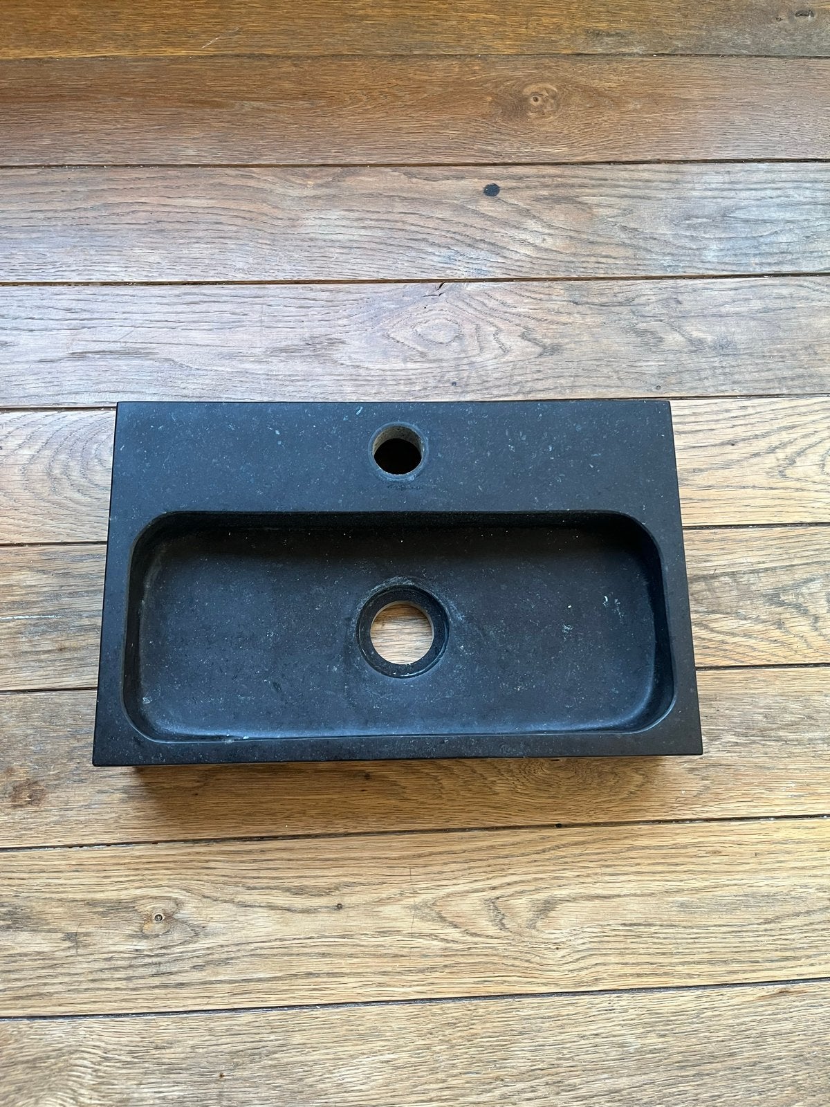 Natuursteen WC fontein met kraan - 38x24x7 cm, Ophalen of Verzenden, Nieuw, Steen, Wastafel