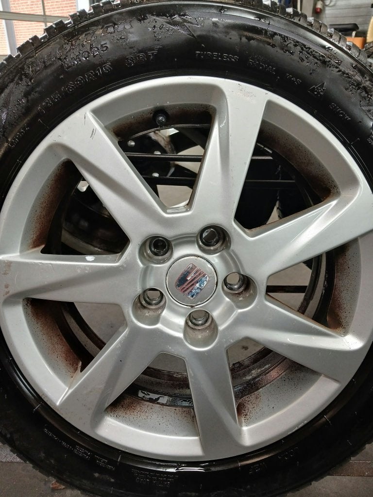 Winterbandenset Seat Ibiza, Gebruikt, 15 inch, Banden en Velgen, Personenwagen