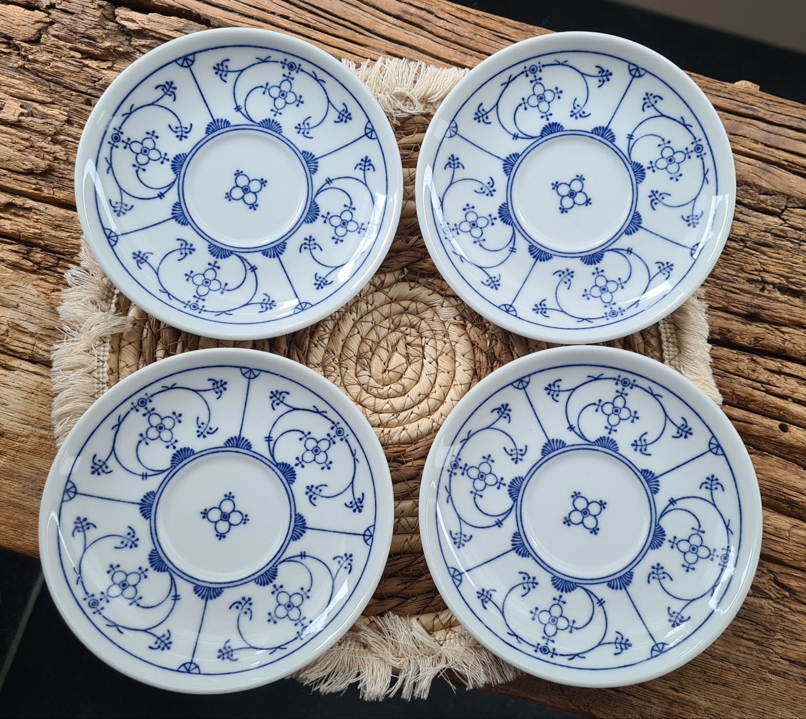 4x Kahla Blau Saks schotels - Origineel sinds 1844, Antiek en Kunst, Ophalen of Verzenden