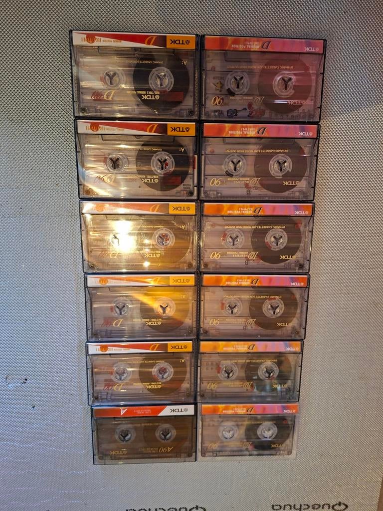 Partij van 21 goede cassettebandjes voornamelijk TDK, Ophalen of Verzenden, Gebruikt, Overige genres, 2 t/m 25 bandjes