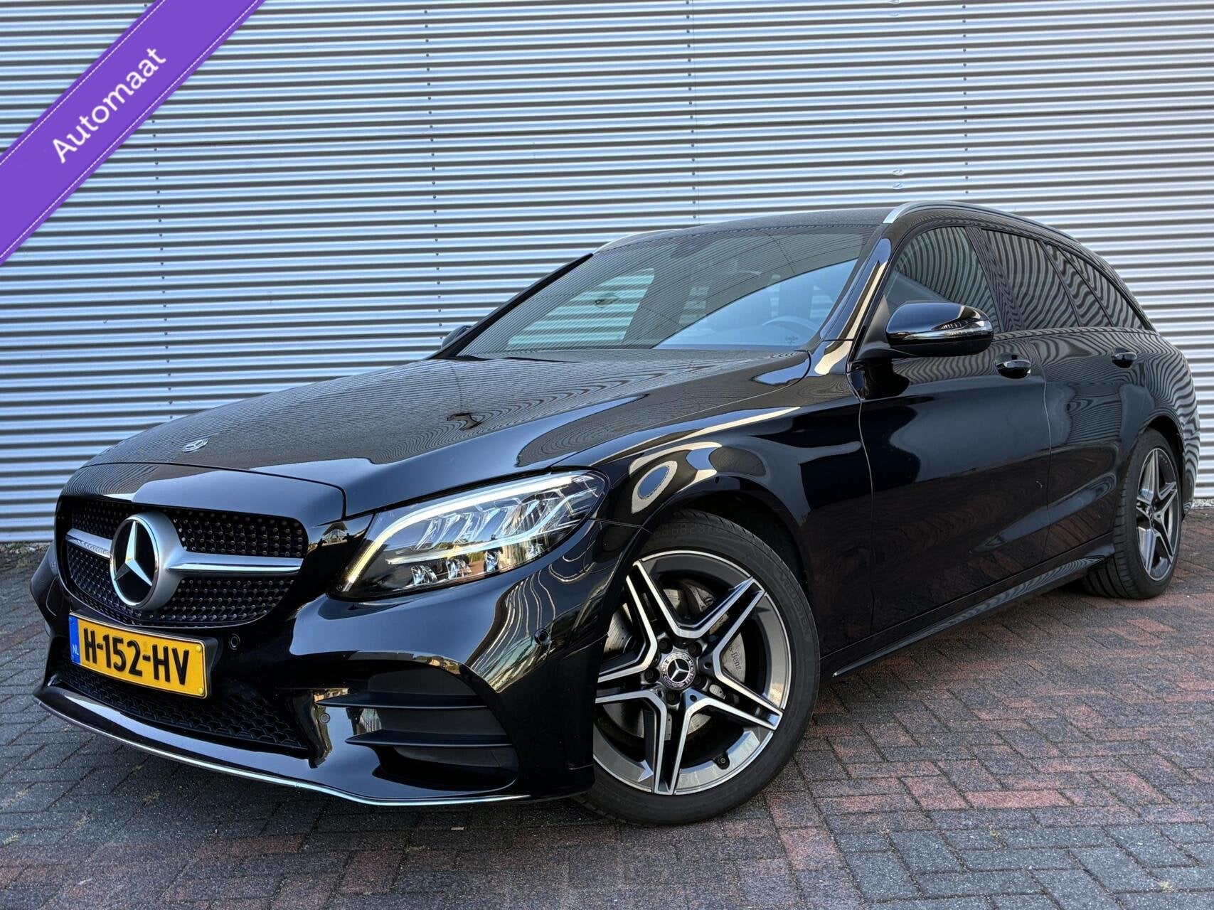 Mercedes C-klasse Estate 160 Autom AMG Led Carplay Camera 20, Auto's, Automaat, 4 cilinders, 129 pk, Zwart