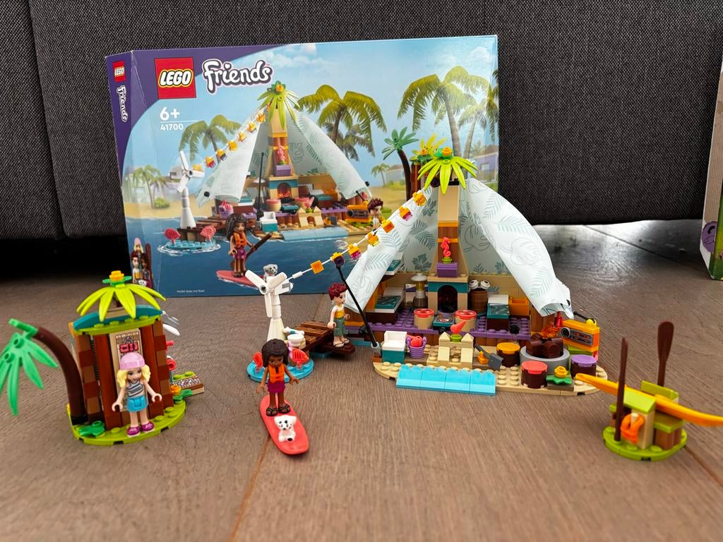 Lego Friends Strand Glamping Set 41700, Gebruikt, Lego, Friends, Ophalen of Verzenden