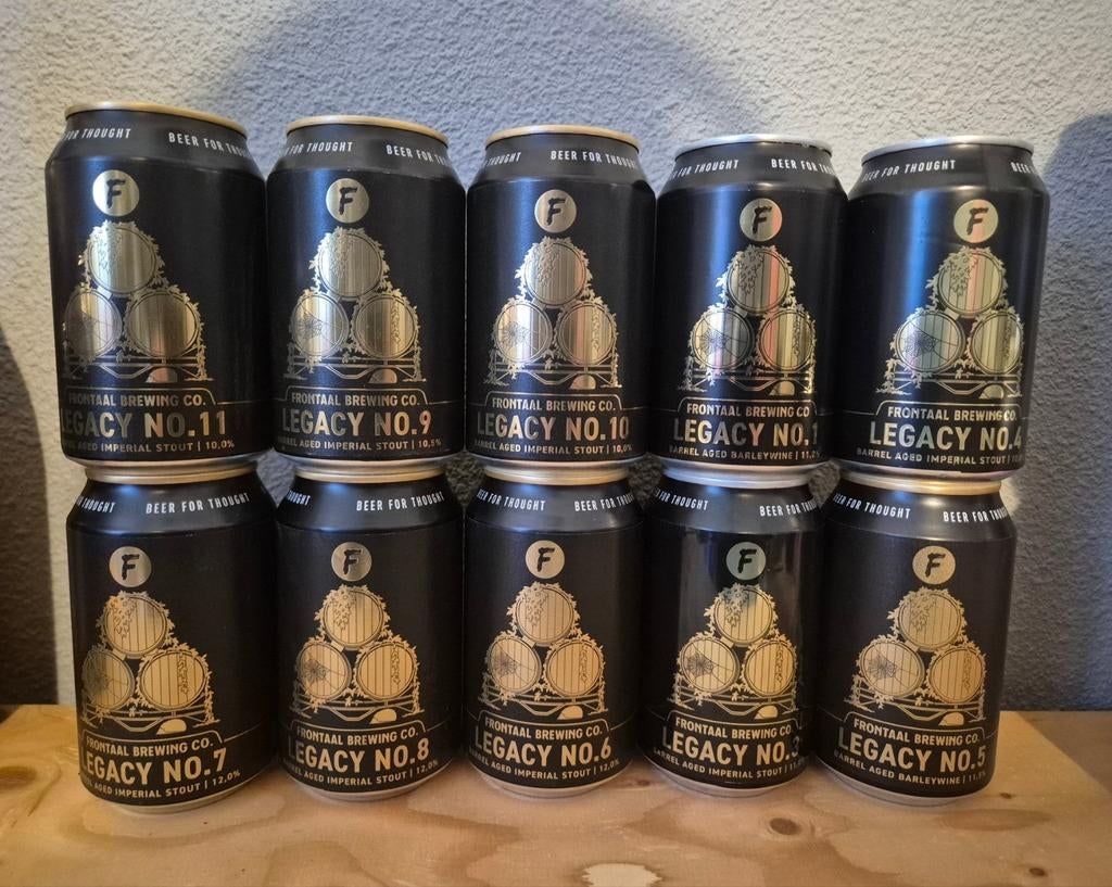 Frontaal Brewing Legacy serie  -  10 edities, Verzamelen, Ophalen of Verzenden, Flesje(s), Overige merken