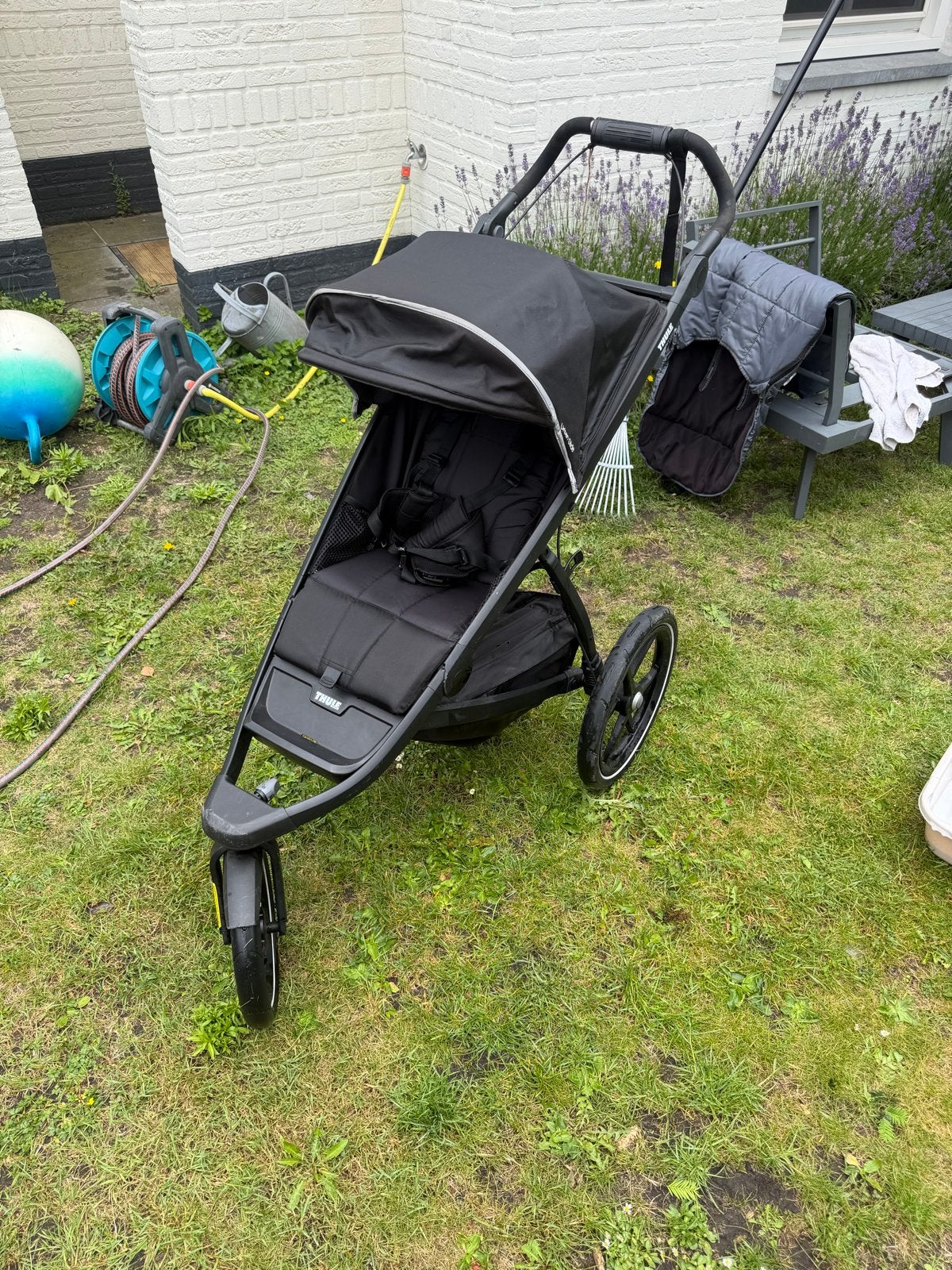Thule Urban Glide 2 Hardloop Buggy met slaapzak, Gebruikt, Luchtbanden, Ophalen, Kinderwagen