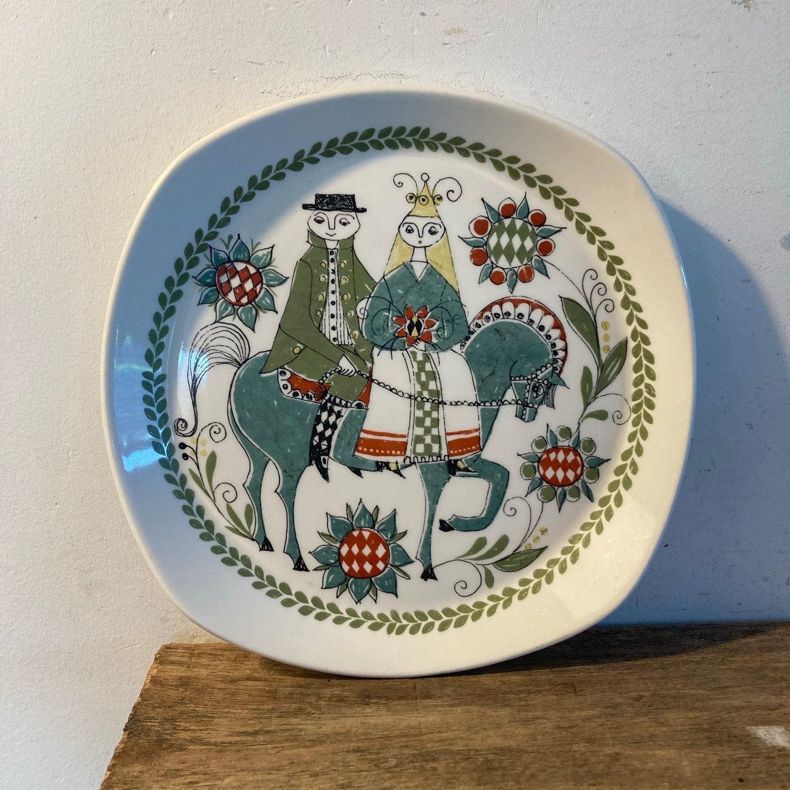 Vintage Figgjo Flint Saga Trouwbord - Turi Gramstad Oliver, Ophalen of Verzenden