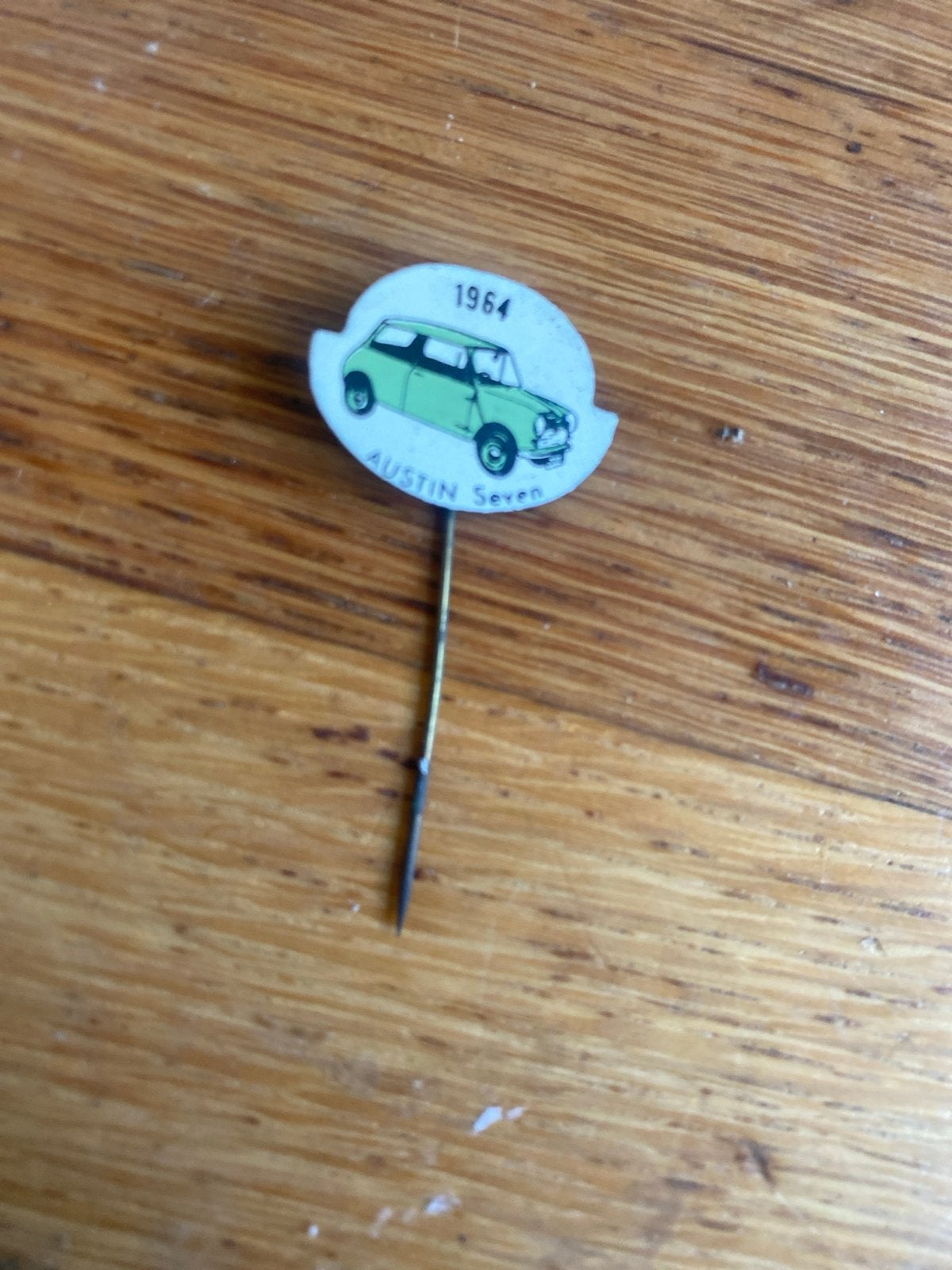 Vintage Austin Seven 1964 Speldje - Auto Miniatuur, Ophalen of Verzenden, Gebruikt, Auto's