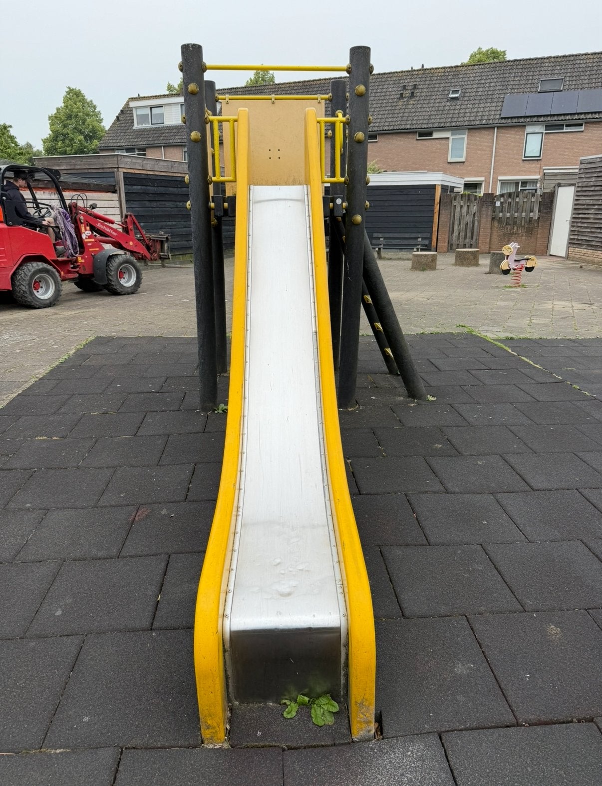 Rvs glijbaan speeltoren speeltoestel, Kinderen en Baby's, Speelgoed | Buiten | Speeltoestellen, Ophalen of Verzenden, Zo goed als nieuw