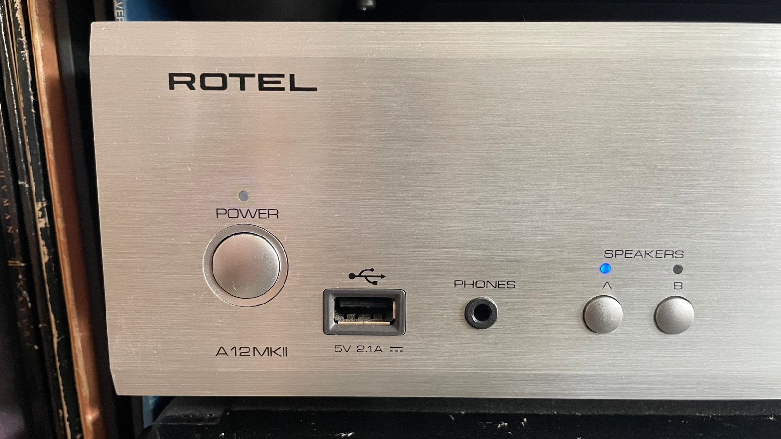 Rotel A12MKII, Zo goed als nieuw, 60 tot 120 watt, Stereo, Ophalen