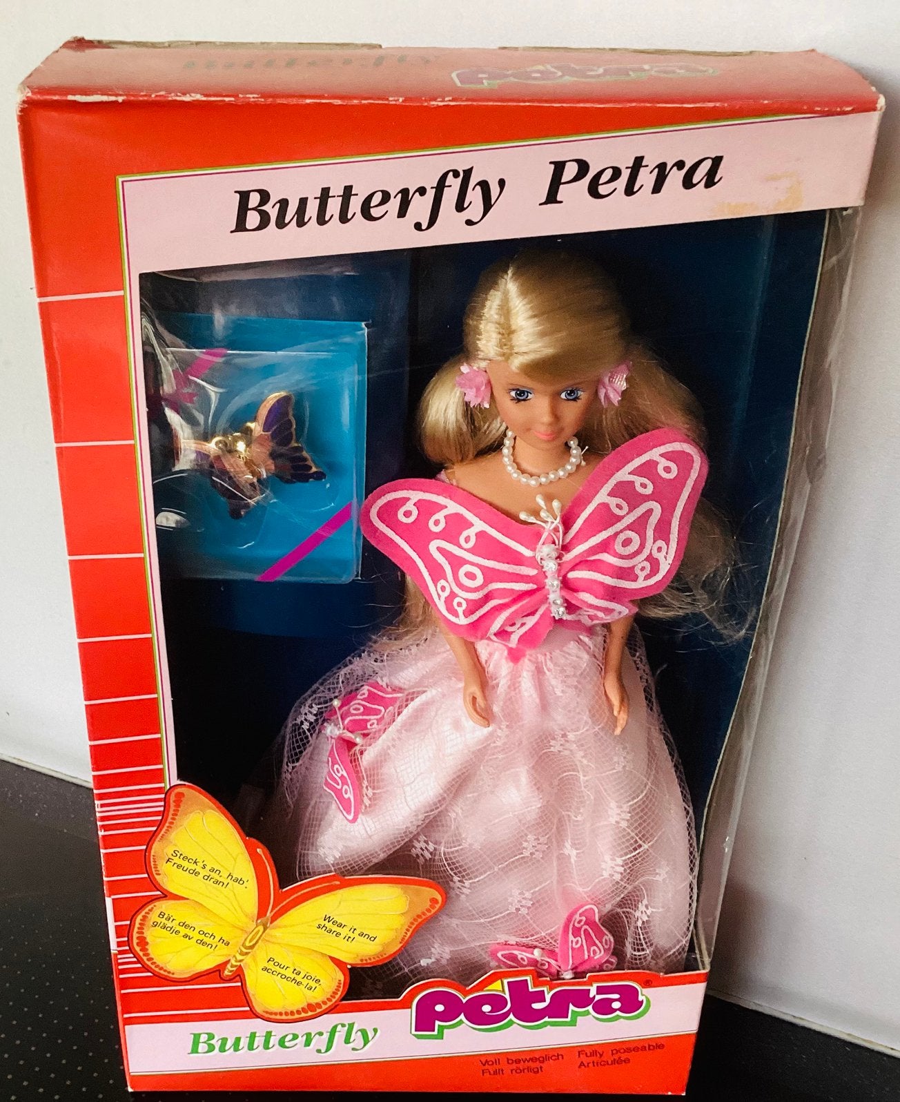 Vintage 1970-80  Butterfly Petra Plasty,Lundby Nieuw in doos, Ophalen, Nieuw, Fashion Doll