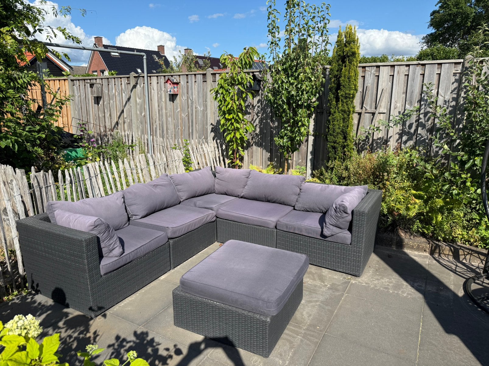 Wicker loungebank, Ophalen, Zo goed als nieuw, Wicker, Bank