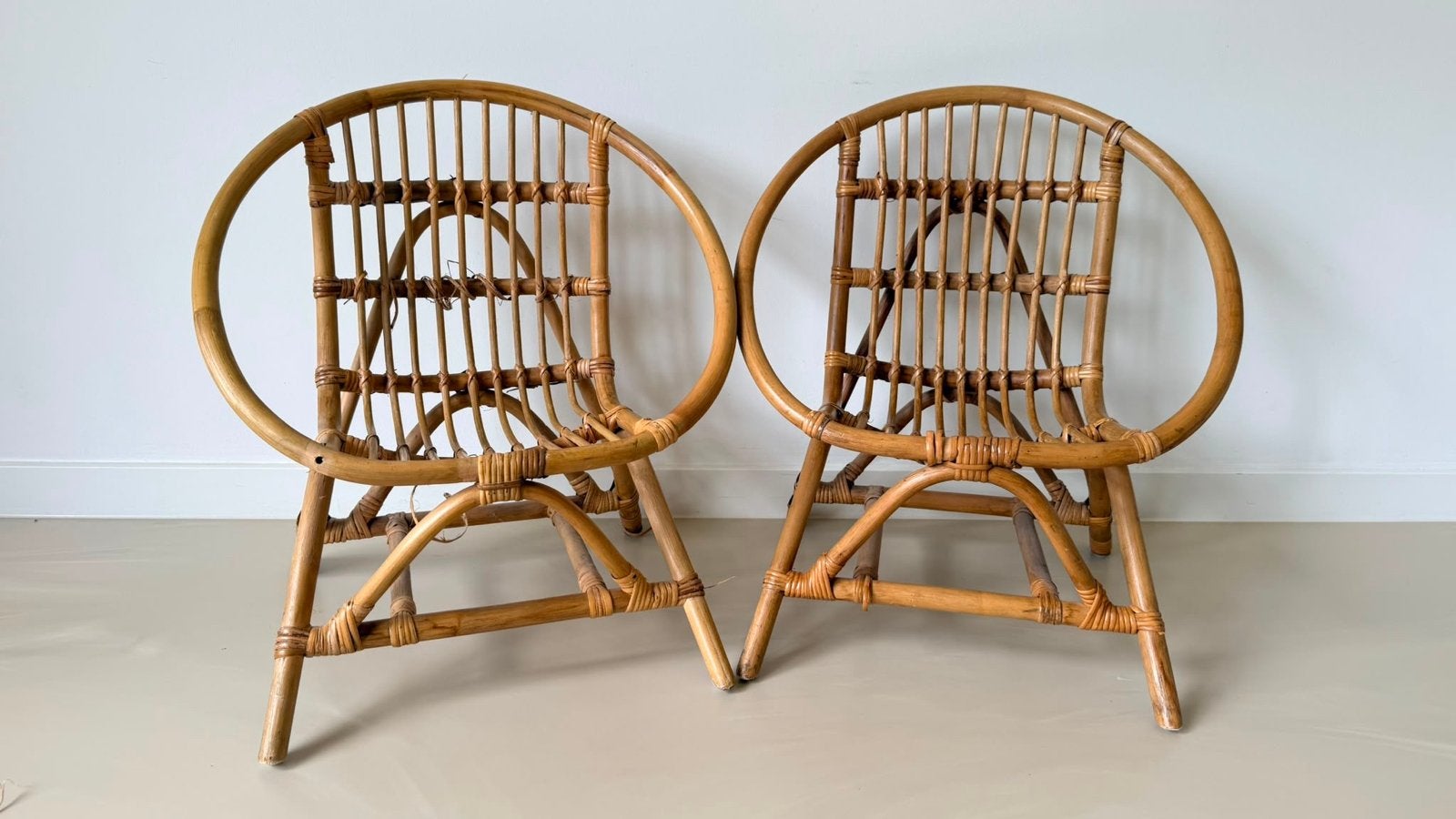 2 rotan kinderstoelen, Kinderen en Baby's, Ophalen, Gebruikt, Overige typen