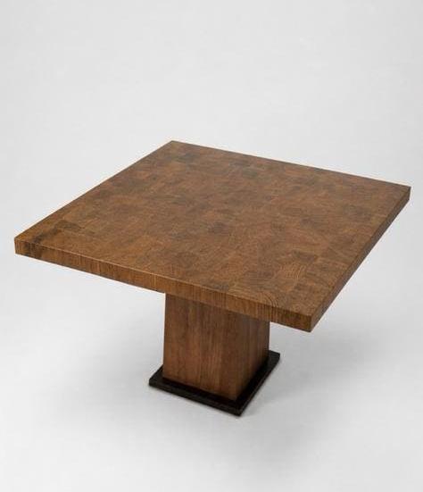 Van Rossum design eettafel / vierkant / hout / kopshout, Ophalen of Verzenden, Zo goed als nieuw, Onbekend, Van Rossum