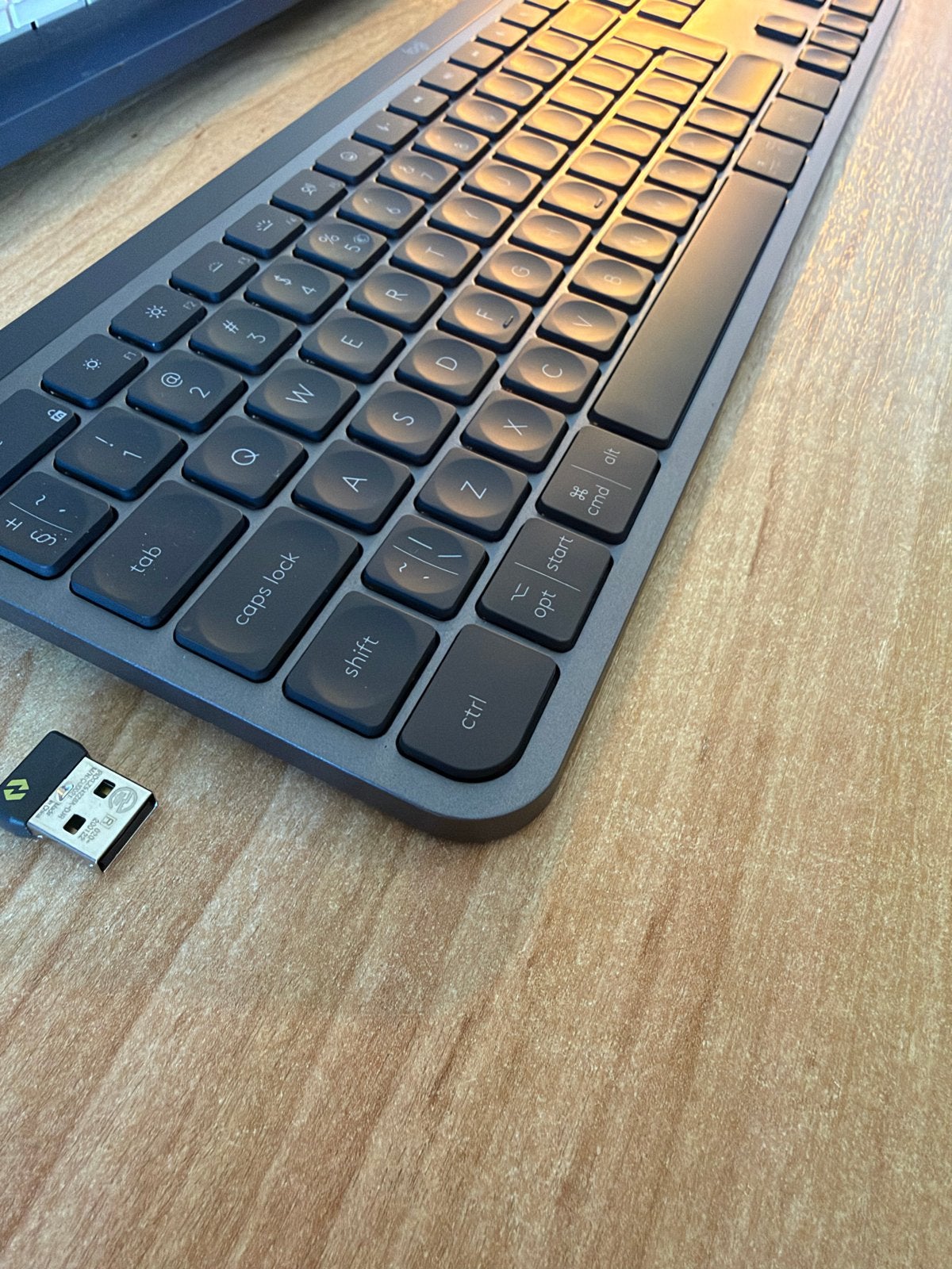 Logitech MX Keys S met dongle en USB-C kabel, Ophalen, Gebruikt, Draadloze ontvanger, Draadloos