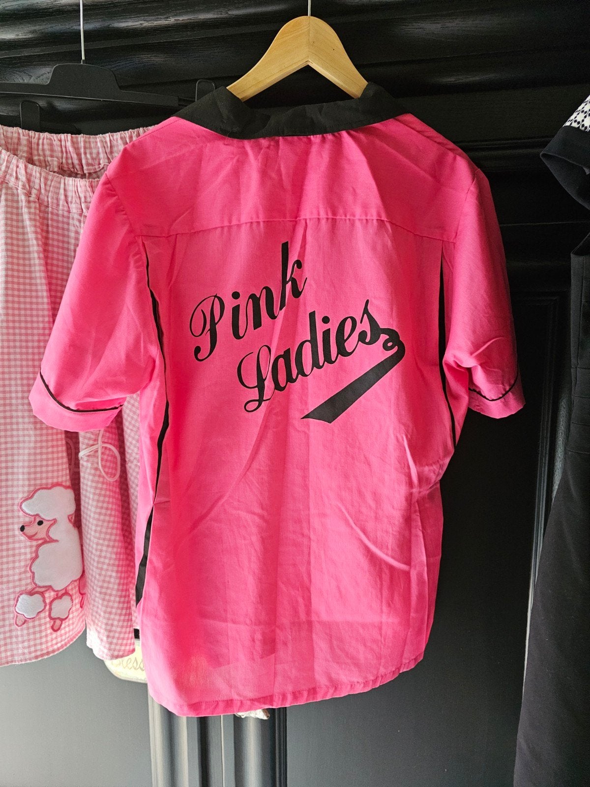 vintage pink ladies bowling shirt M, Ophalen of Verzenden, Zo goed als nieuw