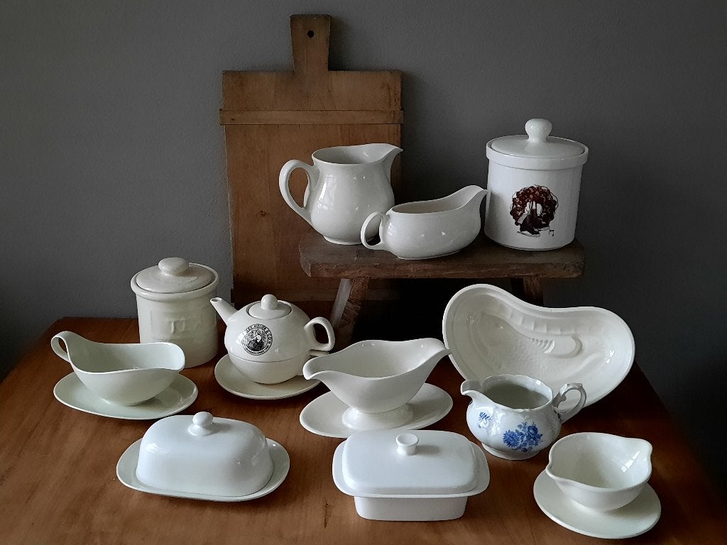 OPRUIMING Div. visvorm kan saucière pot juskan *Etage3*, ., Ophalen of Verzenden, Zo goed als nieuw, .