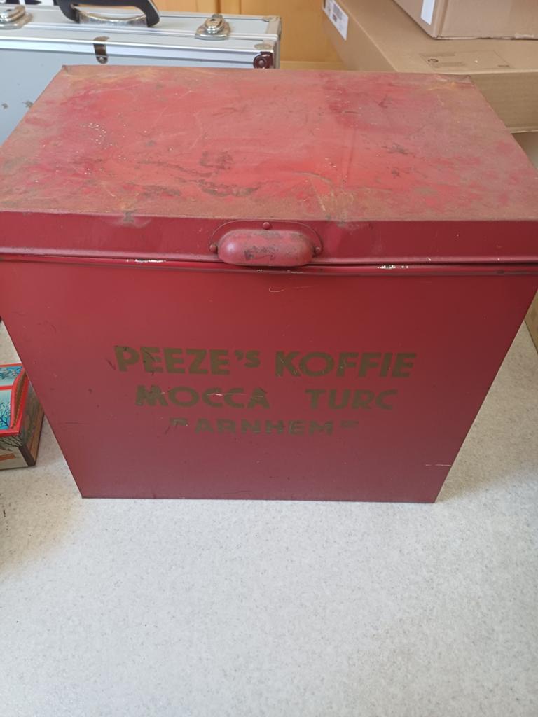 Vintage Peeze's Koffie Mocca Turc Arnhem blik, Ophalen