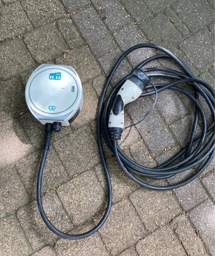 Laadpaal ICU  1 fase 16A met display met 7m laadkabel, Ophalen of Verzenden, Gebruikt