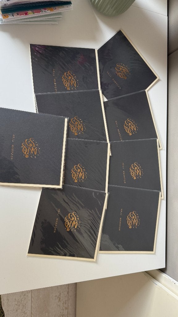 Islamitische wenskaarten met goudfolie, Ophalen of Verzenden, Nieuw