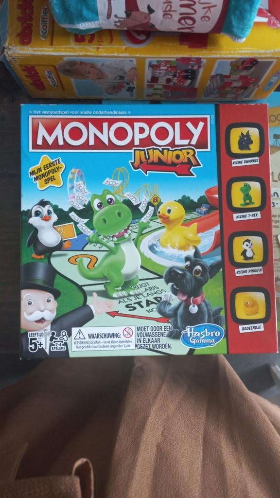 Monopoly Junior - Mijn Eerste Monopoly-spel, Een of twee spelers, Ophalen of Verzenden, Gebruikt, Hasbro Gaming