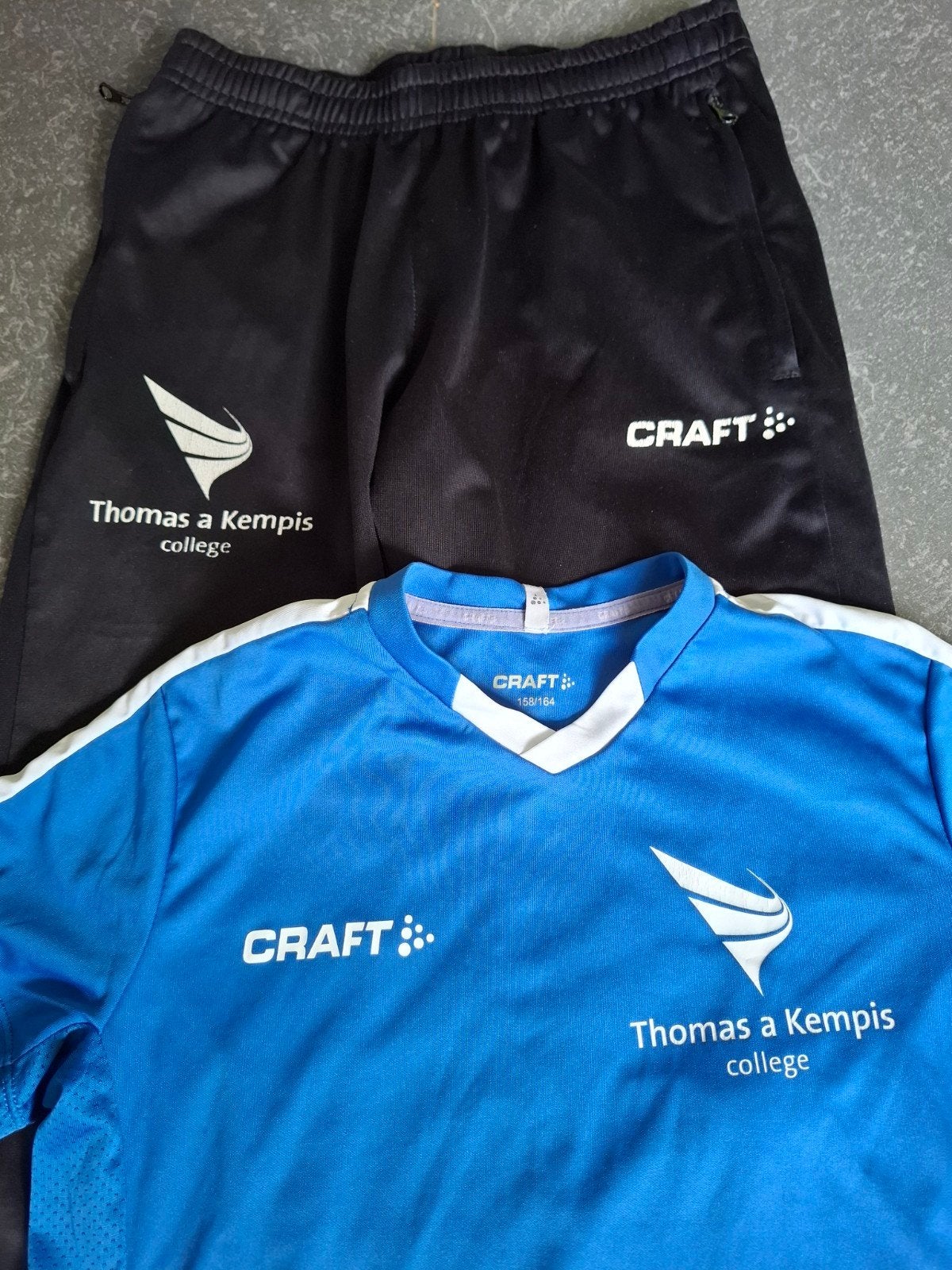 Sportkleding maat 158 164 TAK Zwolle Craft 2x shirt,2x broek, Gebruikt, Jongen of Meisje, Sport- of Zwemkleding, Ophalen of Verzenden
