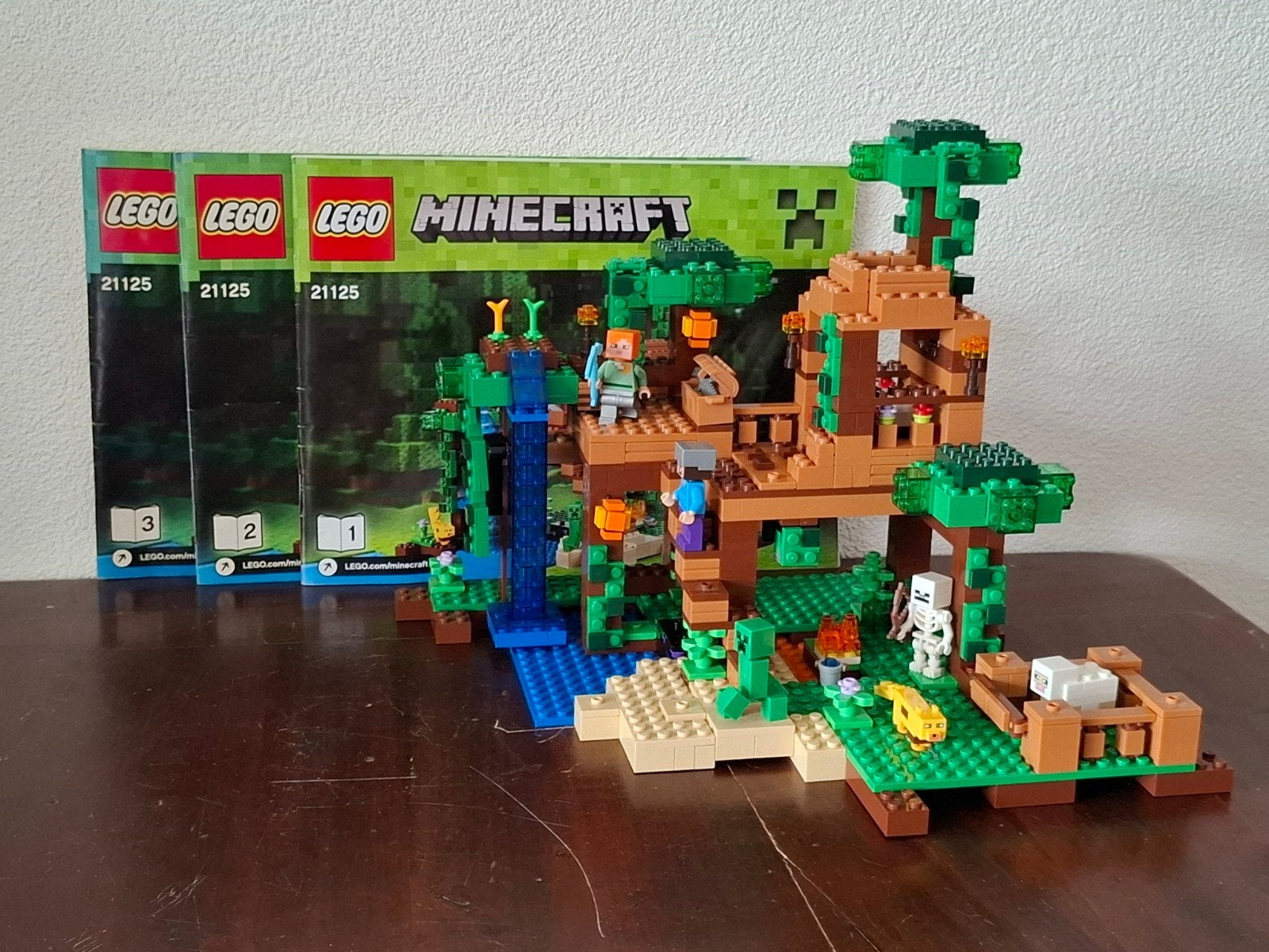 Lego Minecraft - Jungle Boomhut - 21125, Gebruikt, Minecraft, Lego, Complete set