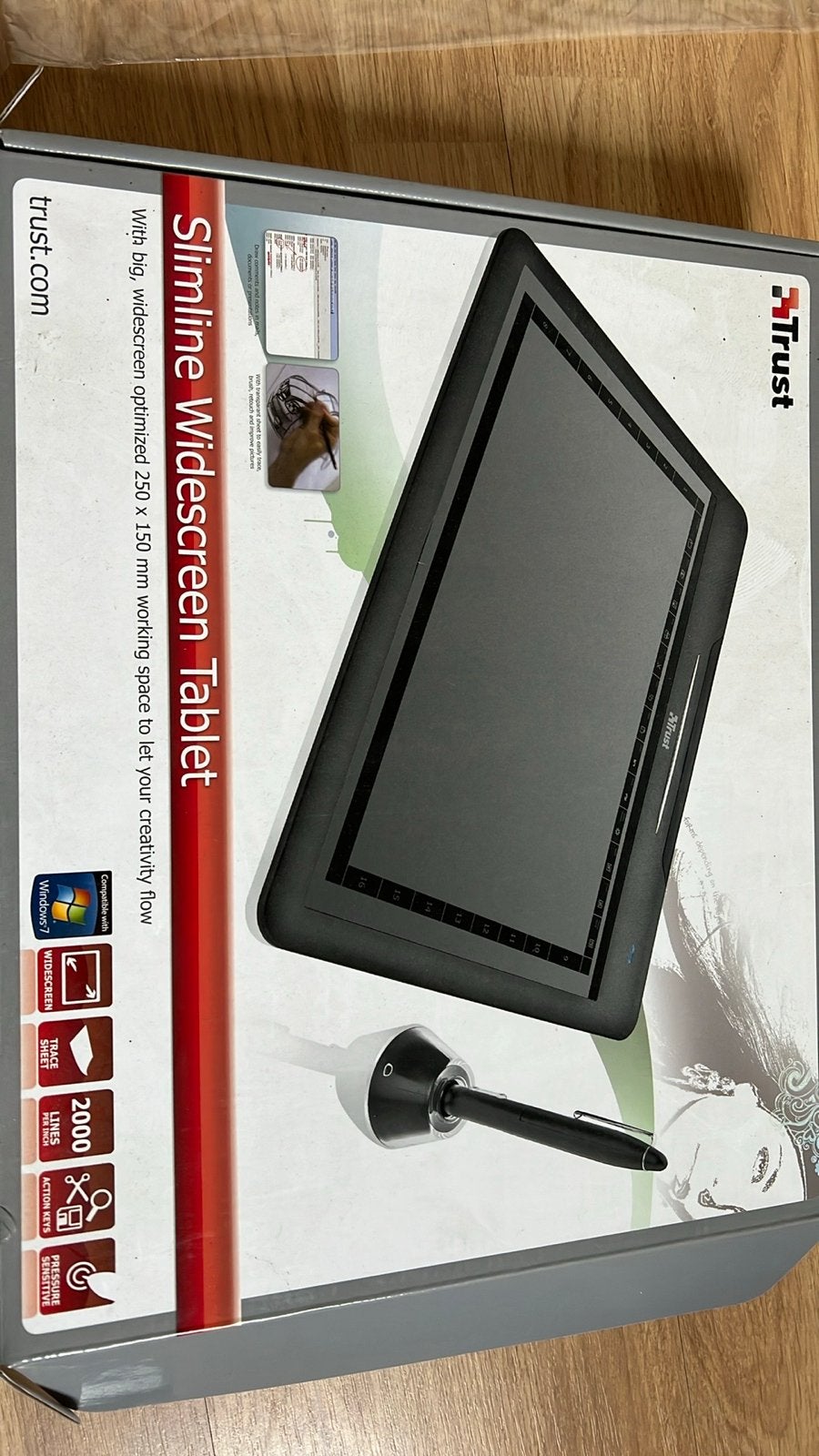 Trust Slimline Widescreen Tablet - Tekentablet, Ophalen of Verzenden, Gebruikt, Bedraad