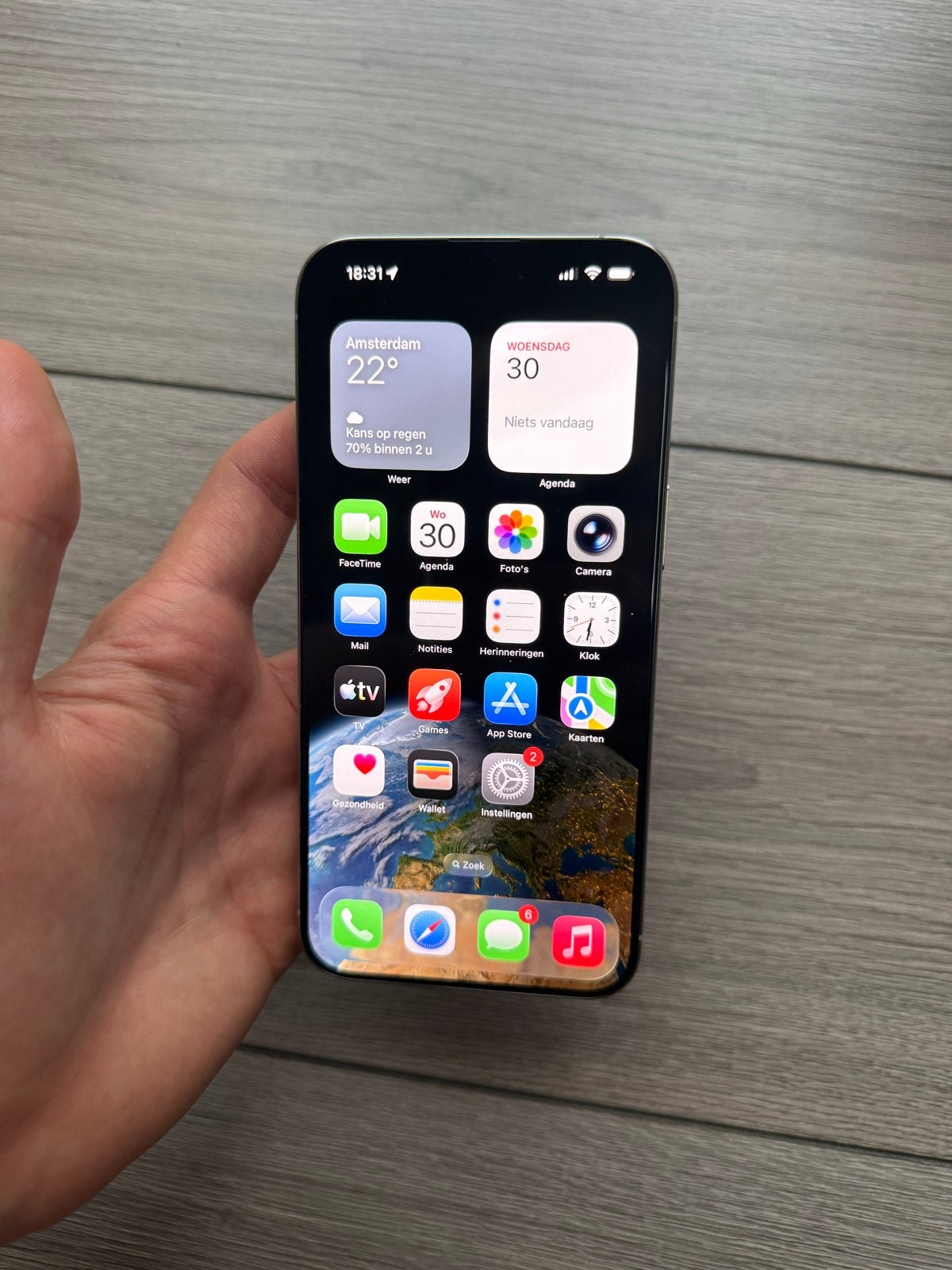 Foto 6 van iPhone 15 Pro Max 256 GB - Zeer goede staat + hoesjes