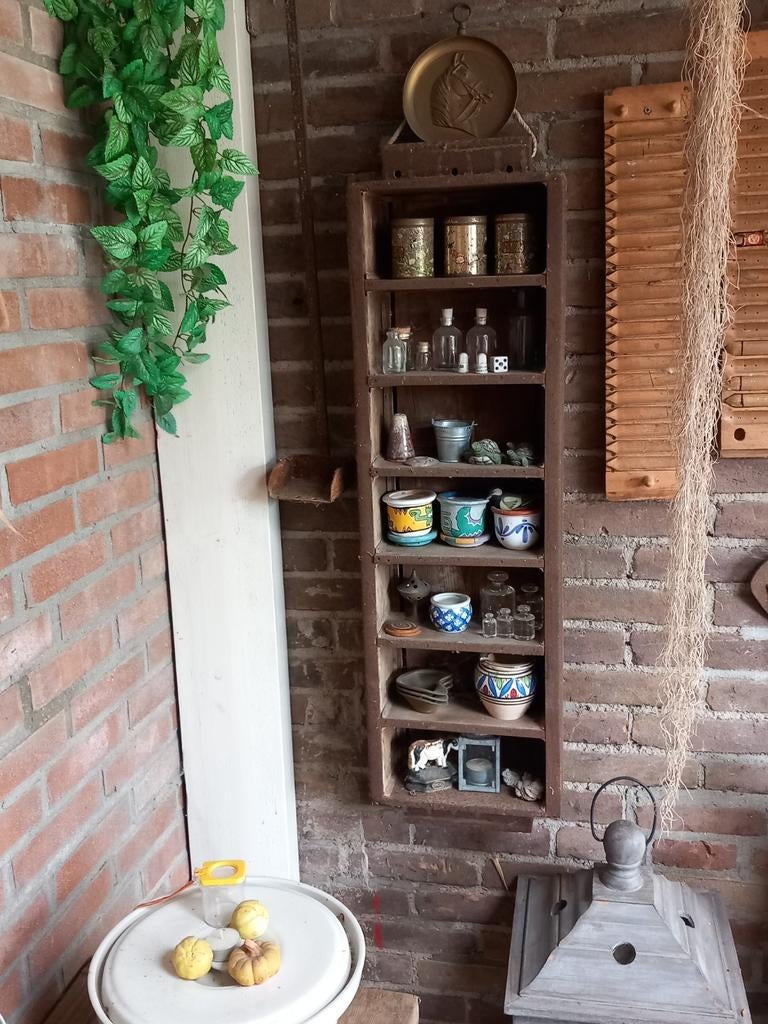 Oude originele steenvorm als wandrek, Antiek en Kunst, Curiosa en Brocante, Ophalen