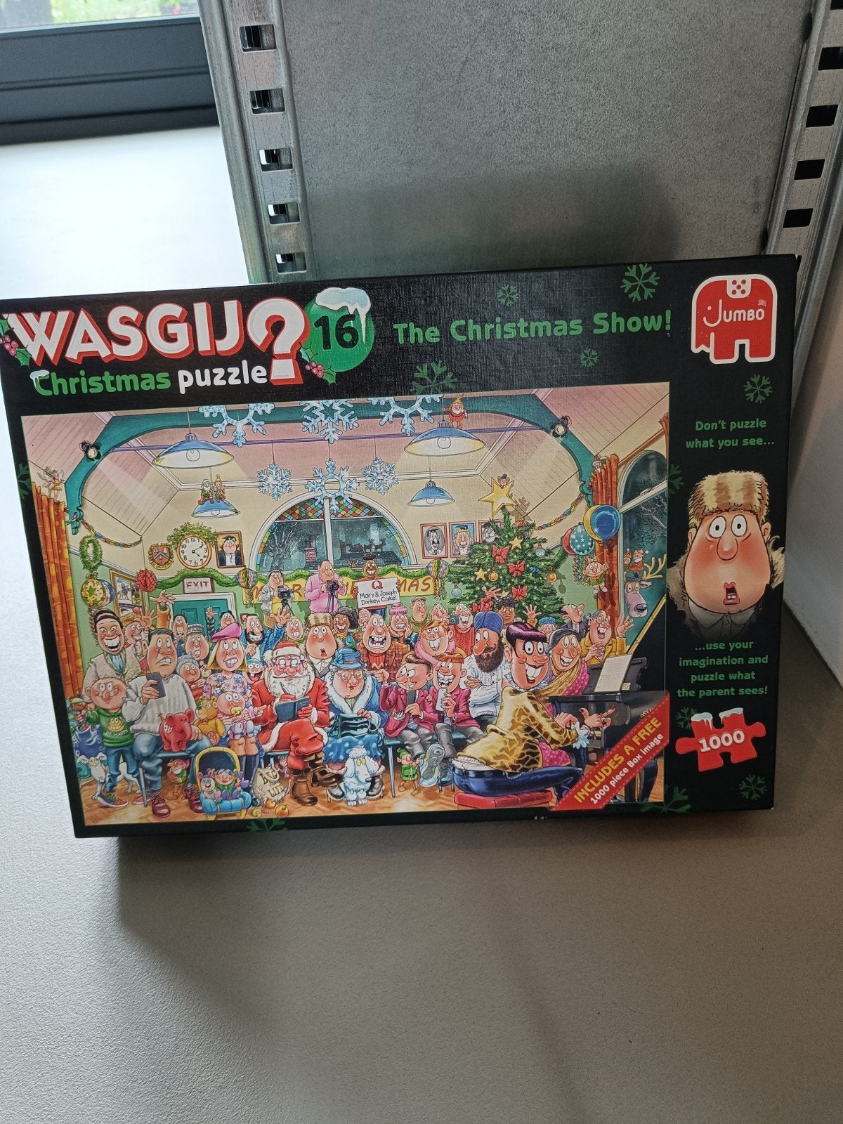 Wasgij Christmas 16 The Christmas Show! 2x1000 stukjes, Ophalen of Verzenden, 500 t/m 1500 stukjes, Gebruikt, Legpuzzel
