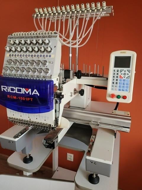 Ricoma RCM‑1501PT – professionele 15‑naalds borduurmachine, Ophalen, Gebruikt, Machineborduren, Borduurmachine