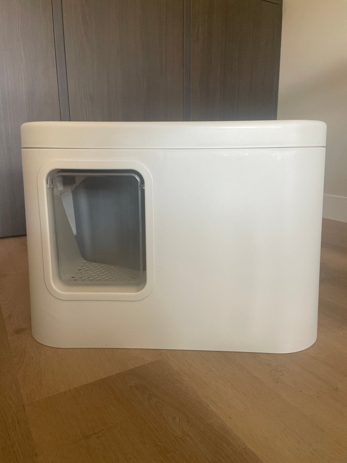 Design kattenbak Gizmo - beige, Dieren en Toebehoren, Ophalen, Gebruikt, Gesloten