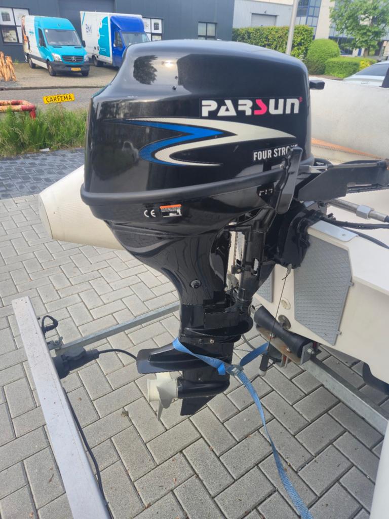 Venus 360 RIB + Parsun 9.8pk 4takt, set uit 2021., Watersport en Boten, Gebruikt, Inclusief motor, Ophalen, Polyester/glasvezel