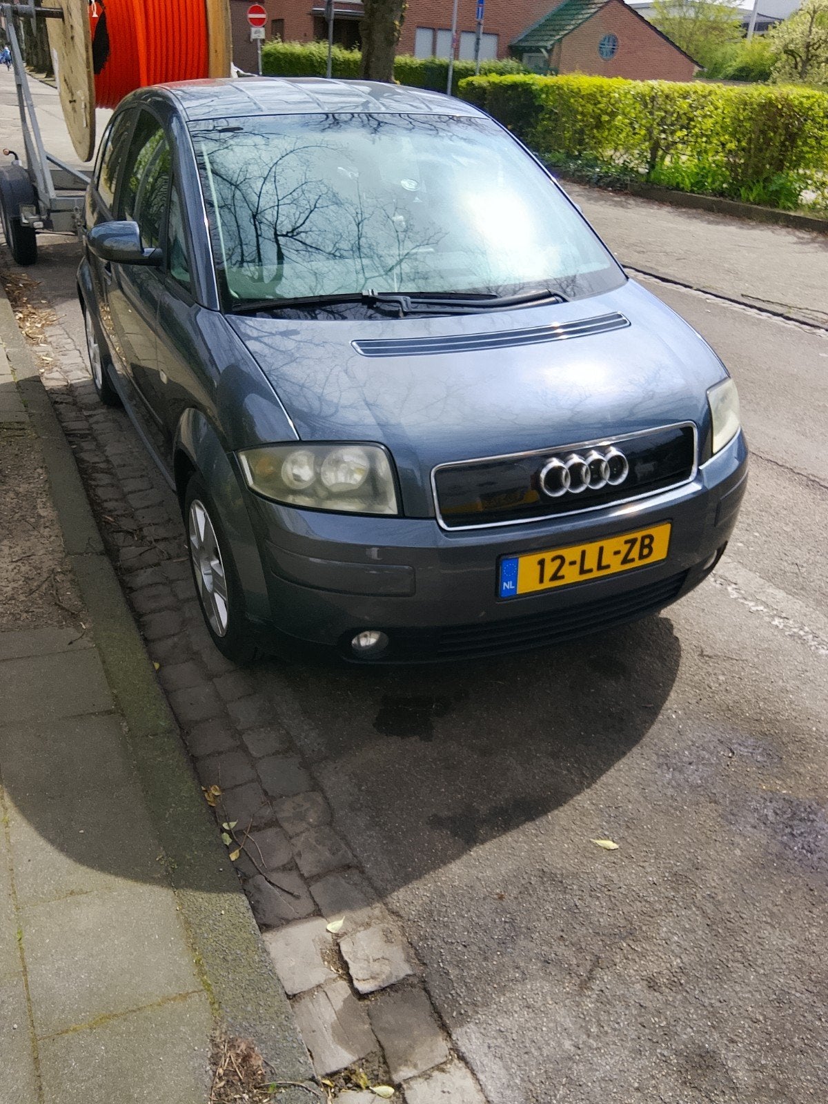 Audi A2 1.4 55KW 2003 Grijs, Auto's, Audi, 74 pk, 31 €/maand, 4 cilinders, 4 stoelen