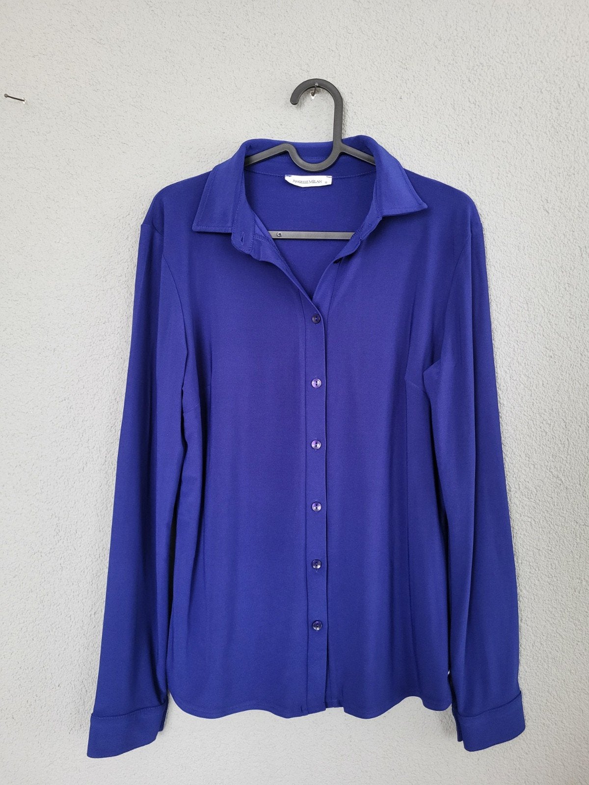 Angelle Milan travelstof blouse maat S/M, Kleding | Dames, Maat 38/40 (M), Angelle Milan, Zo goed als nieuw, Verzenden