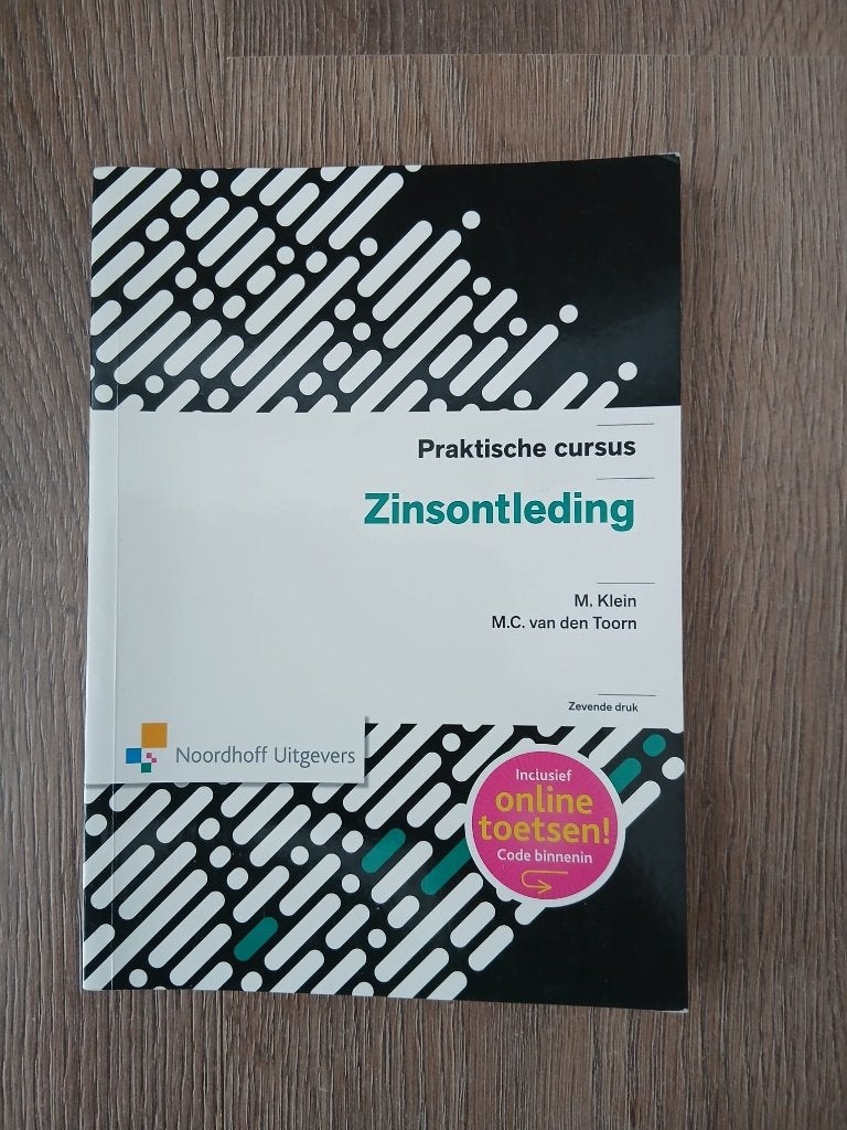 Praktische cursus zinsontleding M. Klein e.a., Boeken, Ophalen of Verzenden, Alpha, Zo goed als nieuw, Niet van toepassing